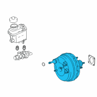 OEM 2010 Toyota Sequoia Booster Assembly Diagram - 44610-0C092