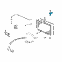 OEM Acura Vigor Bracket, Driver Side Radiator Mounting (Upper) Diagram - 74176-SP0-000