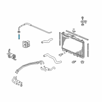 OEM 1998 Acura TL Hose, Reserve Tank Diagram - 19103-P5G-000