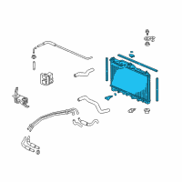 OEM 1998 Acura RL Radiator (Denso) Diagram - 19010-P5A-003