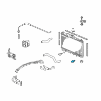 OEM Acura RL Sensor Assembly, Radiator Fan Control (Matsushita) Diagram - 37760-PH7-003