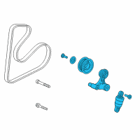 OEM 2015 Honda Accord Tensioner Assy, Au Diagram - 31170-5A2-A03