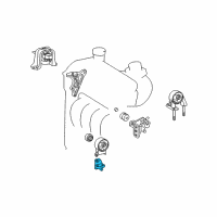 OEM 2002 Toyota Echo Side Mount Bracket Diagram - 12325-21020