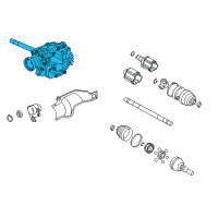 OEM 2007 Cadillac SRX Front Differential Carrier Assembly Diagram - 25978168