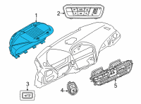 OEM 2020 BMW 840i xDrive Gran Coupe INSTRUMENT CLUSTER, HIGH Diagram - 62-10-5-A4F-D73