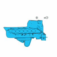 OEM 2018 Nissan Sentra Lamp Assembly-Daytime Running, LH Diagram - 26605-4FU0A