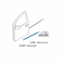 OEM 2008 Nissan Armada MOULDING Set-Side Front Door, LH Diagram - 80871-7S080