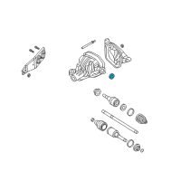 OEM Ford Explorer Axle Seals Diagram - 5L1Z-4A109-A