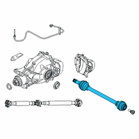 OEM 2022 BMW X5 OUTPUT SHAFT, REAR LEFT Diagram - 33-20-8-487-517
