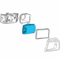 OEM 1988 Ford Aerostar Sealed Beam Diagram - E69Z-13007-A