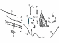 OEM 2021 Jeep Grand Cherokee L HEADLAMP Washer Pump Diagram - 68518776AA
