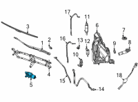 OEM Jeep Grand Cherokee L LINKAGE-WINDSHIELD WIPER Diagram - 68505537AA