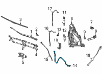 OEM 2021 Jeep Grand Cherokee L Windshield Washer Diagram - 68518777AA