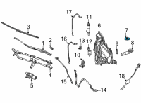 OEM Jeep Grand Cherokee L Washer Reservoir Diagram - 68518780AA