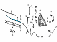 OEM Jeep Grand Cherokee L Front WIPER Diagram - 68505530AA