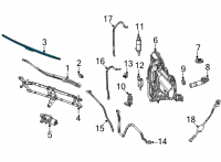 OEM Jeep Grand Cherokee L FRONT WIPER Diagram - 68505532AA