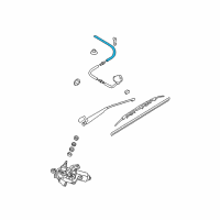 OEM 2004 Hyundai Tiburon Hose Assembly-Rear Washer Diagram - 98950-2C000