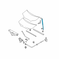 OEM 2006 Hyundai Santa Fe Lifter-Hood Diagram - 81161-26001