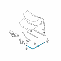 OEM 2001 Hyundai Santa Fe Cable Assembly-Hood Latch Release Diagram - 81190-26000