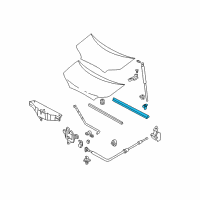 OEM 2002 Hyundai Santa Fe Weatherstrip-Hood Diagram - 86430-26000