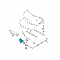 OEM 2001 Hyundai Santa Fe Latch Assembly-Hood Diagram - 81130-26000