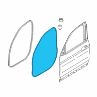 OEM 2019 BMW X4 Door Weatherstrip Diagram - 51-76-9-466-109