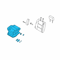 OEM 2008 Infiniti QX56 Cushion Assembly - Front Seat Diagram - 87350-ZQ10A