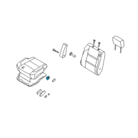 OEM 2010 Infiniti QX56 Seat Lumbar Switch Assembly Diagram - 87317-ZQ11B