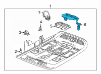 OEM 2022 Cadillac Escalade ESV Antitheft Module Diagram - 23298802