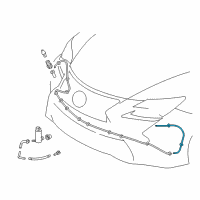 OEM 2022 Lexus RC300 Hose Diagram - 90075-15085