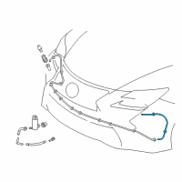 OEM 2019 Lexus RC300 Hose Diagram - 90075-15085