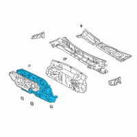 OEM 2000 Toyota Camry Panel Sub-Assembly, Dash Diagram - 55101-06160