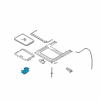 OEM 2005 Nissan Quest Switch Sunroof Diagram - 25450-5Z000