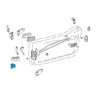 OEM 1998 Jeep Wrangler Door Hinge Right Side Diagram - 55075560AC