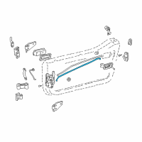 OEM 2003 Jeep Wrangler Link-Door Latch Diagram - 55176624AB