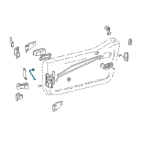 OEM 2004 Jeep Wrangler Link-Latch Release Diagram - 55075977AB