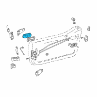 OEM 1997 Jeep Wrangler Handle-Exterior Door Diagram - 55176382AB