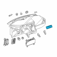 OEM 2016 Cadillac ELR Dash Control Unit Diagram - 13598193