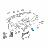 OEM 2014 Cadillac ELR Hazard Switch Diagram - 23484609