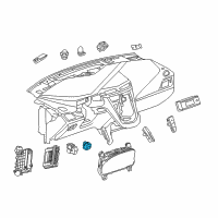 OEM 2014 Cadillac ELR Instrument Light Rheostat Diagram - 22865340