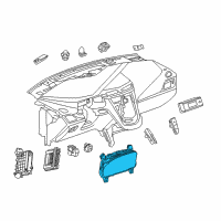 OEM Cadillac Cluster Diagram - 23422877