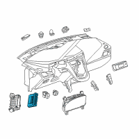 OEM Cadillac Module Diagram - 13594564