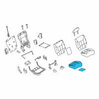 OEM 2012 Lincoln MKX Seat Cushion Pad Diagram - CA1Z-7863840-B