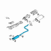 OEM 2018 Ford Fiesta Muffler & Pipe Diagram - AE8Z-5230-G