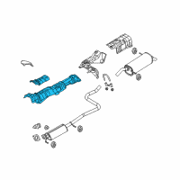 OEM 2017 Ford Fiesta Heat Shield Diagram - AE8Z-5411435-A