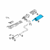 OEM 2016 Ford Fiesta Rear Muffler Diagram - AE8Z-5A289-H