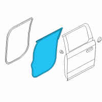 OEM 2022 Ford F-350 Super Duty Door Weatherstrip Diagram - FL3Z-1625324-B