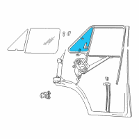 OEM 1987 Dodge B150 WEATHERSTRIP-Front Door V/WING Right Diagram - 55026356