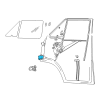 OEM 1987 Dodge B150 Door Hinge Diagram - 55076268