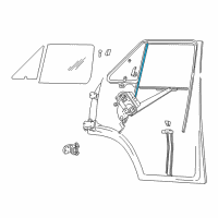 OEM 1988 Dodge B250 Window Channel Diagram - 4082009